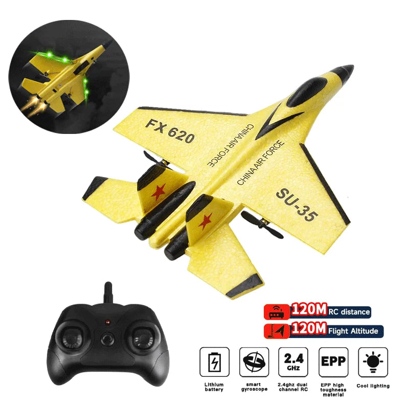 RC SU-35 Plane 2.4G Radio Control Glider Remote Control Fighter Plane