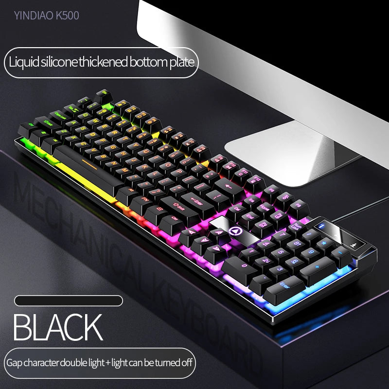 Budget Gaming RGB Keyboard Wired Full Sized With Screen