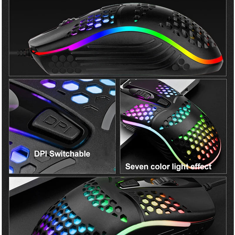 Wired Light Weight Gaming Mouse RGB