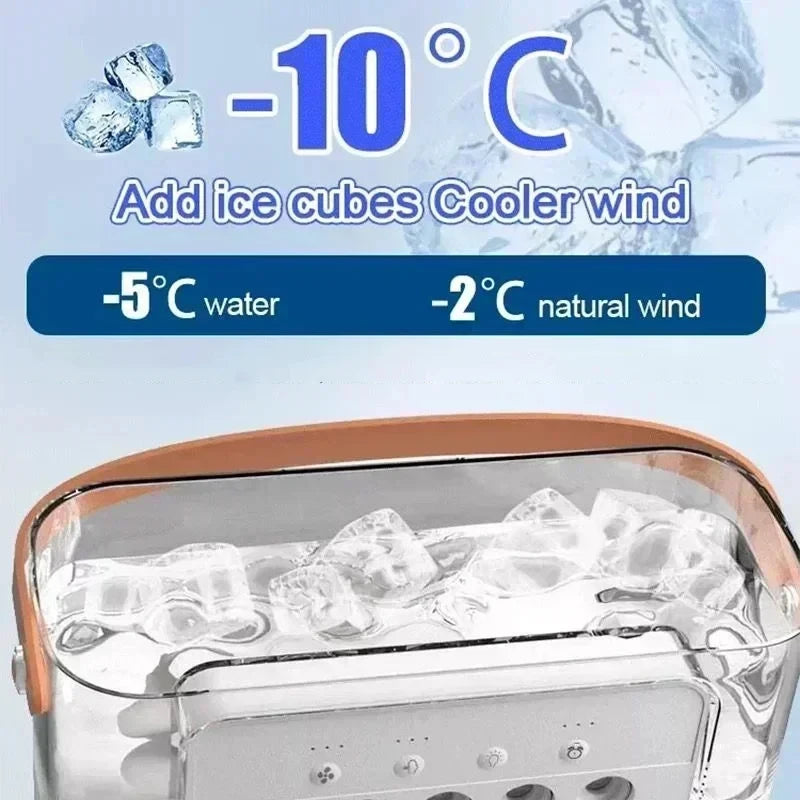 3 In 1 Humidifier Fan AC Conditioner with LED