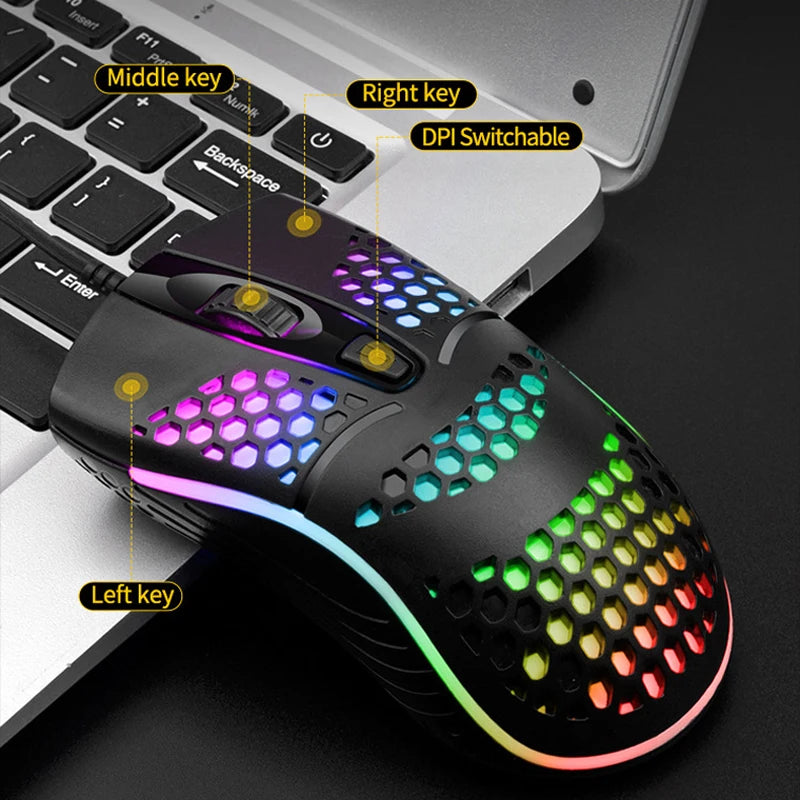 Wired Light Weight Gaming Mouse RGB