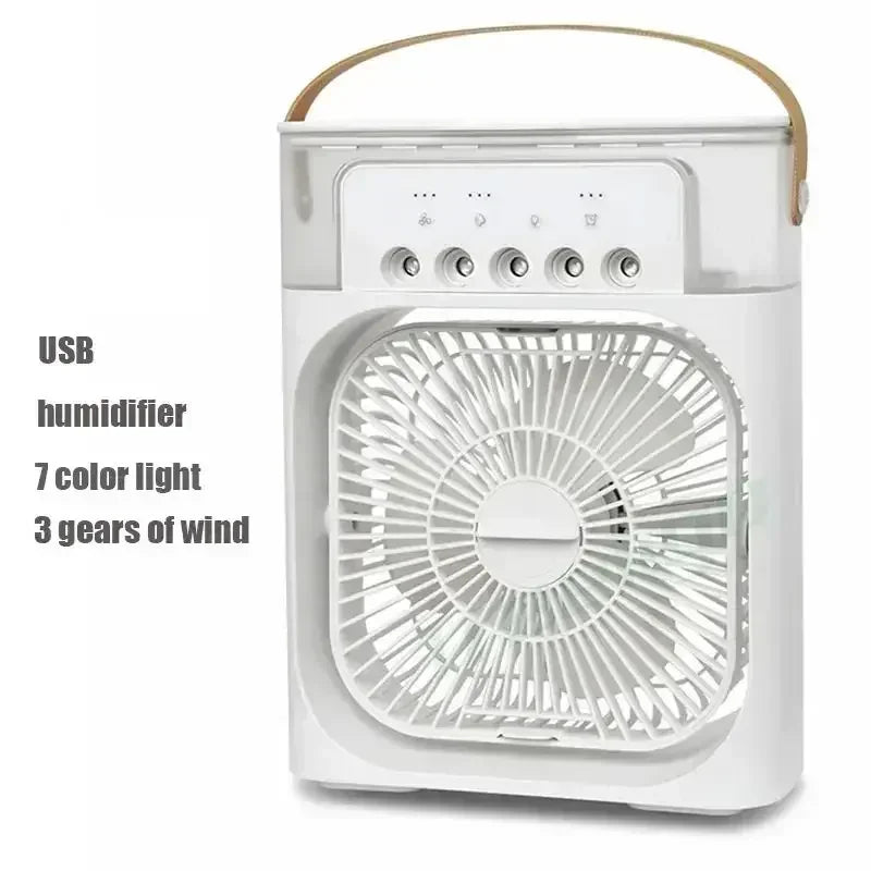 3 In 1 Humidifier Fan AC Conditioner with LED